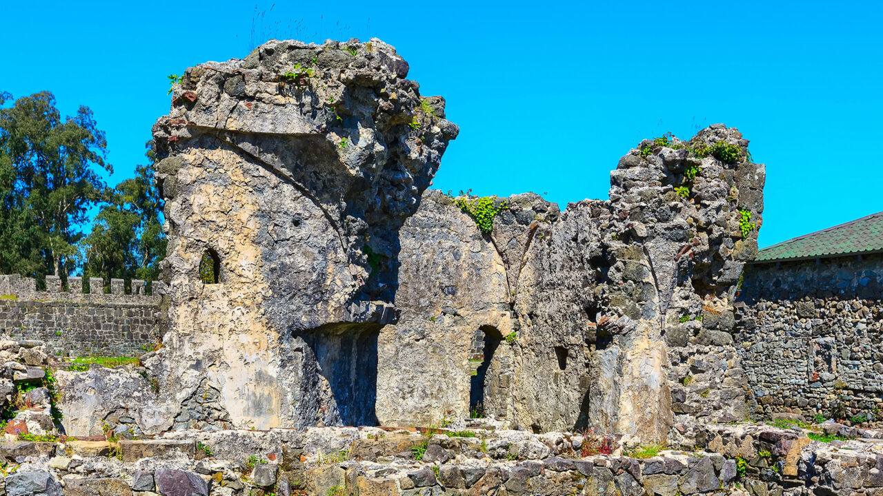 Die Ruinen der antiken Festung Gonio